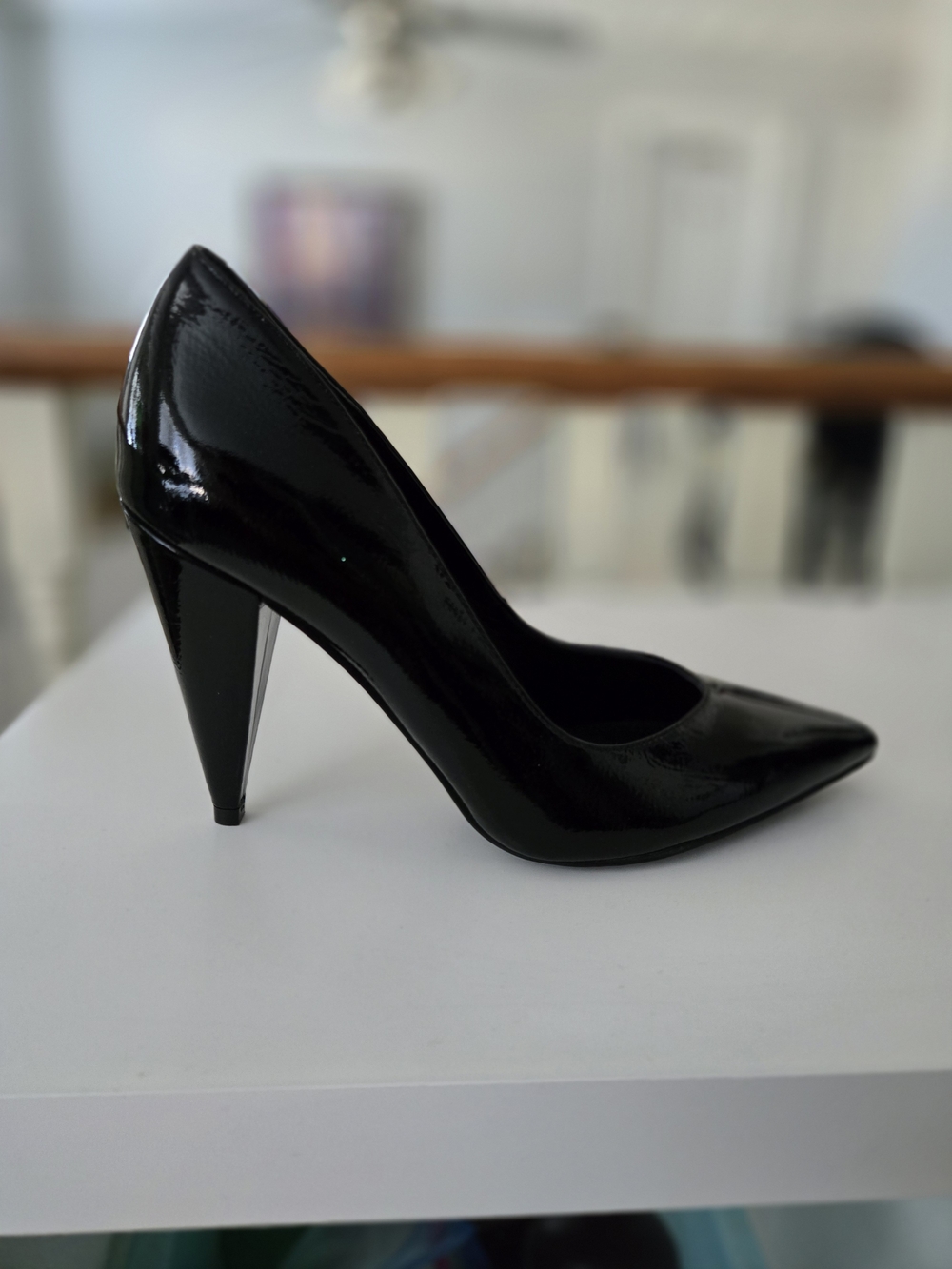 Marc Fisher Black Patent Pointed Stiletto Pump